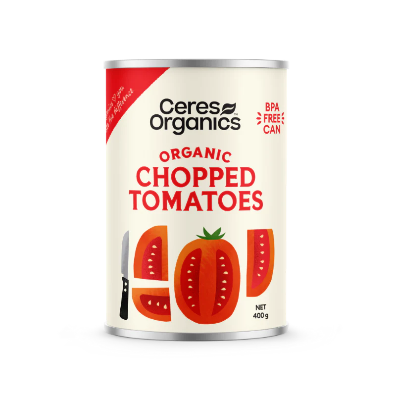 Ceres Organics Organic Tomatoes, Chopped 400g