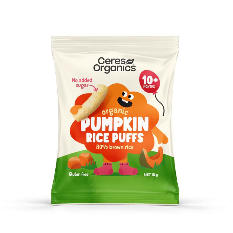 Ceres Organics Organic Baby Rice Puffs, Pumpkin 15g