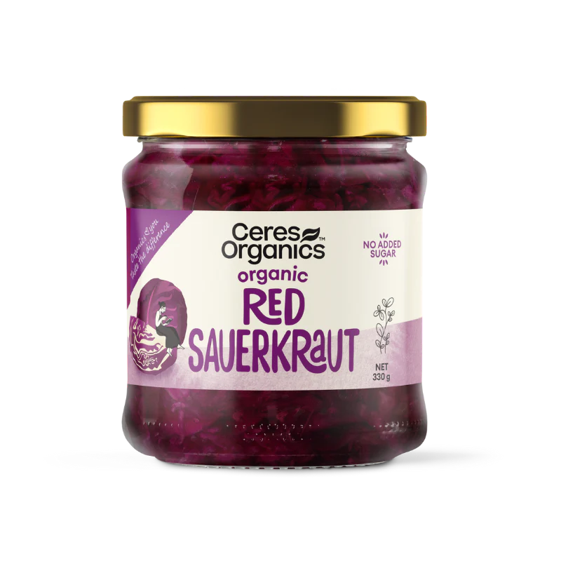 Ceres Organics Organic Red Sauerkraut 330g