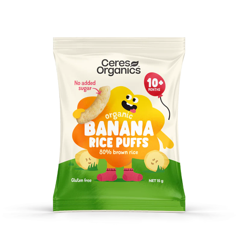Ceres Organics Organic Baby Rice Puffs, Banana 15g