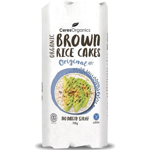 Ceres Organics Organic Brown Rice Cakes, Original 110g