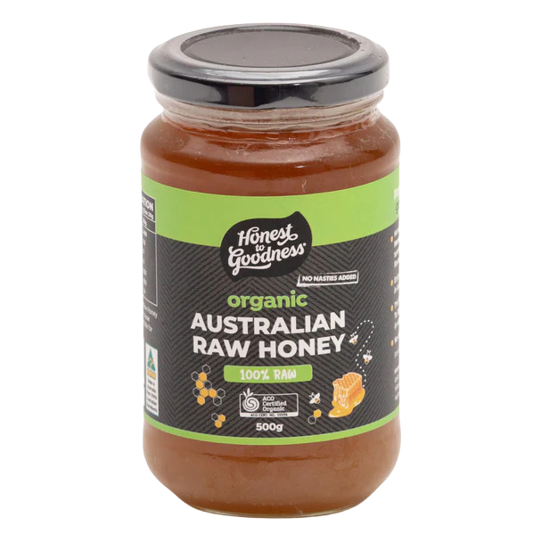 Honest To Goodness Organic Australian Raw Honey 500g