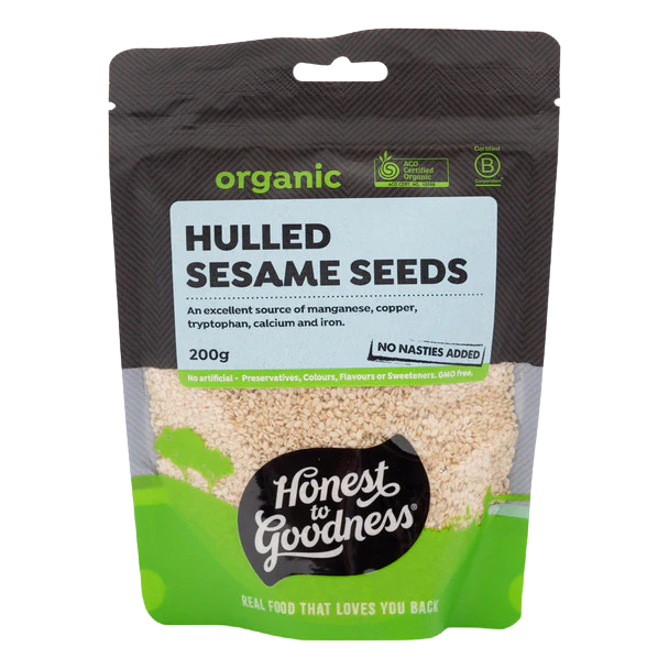 Honest To Goodness Organic Hulled Sesame Seeds 200g