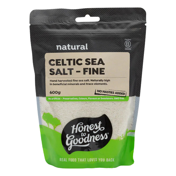 Honest To Goodness Natural Fine Celtic Sea Salt 600g