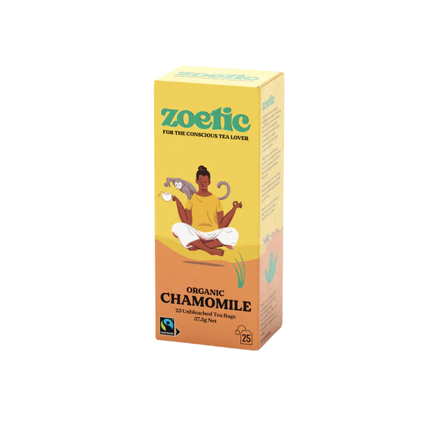 Zoetic Organic Chamomile Tea Bags 25 Pack