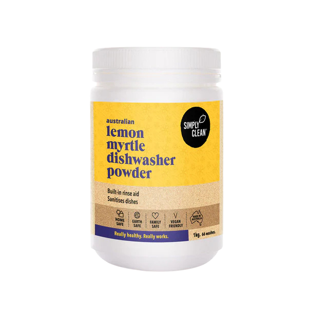 SimplyClean Lemon Myrtle Dishwasher Powder 1KG