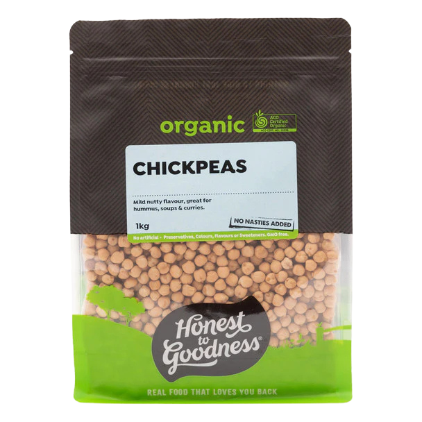 Honest To Goodness Organic Chickpeas 1KG