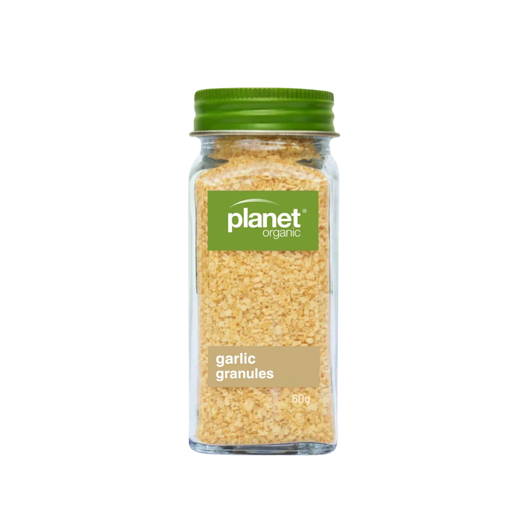 Planet Organic Garlic Granules 60g - Certified Organic