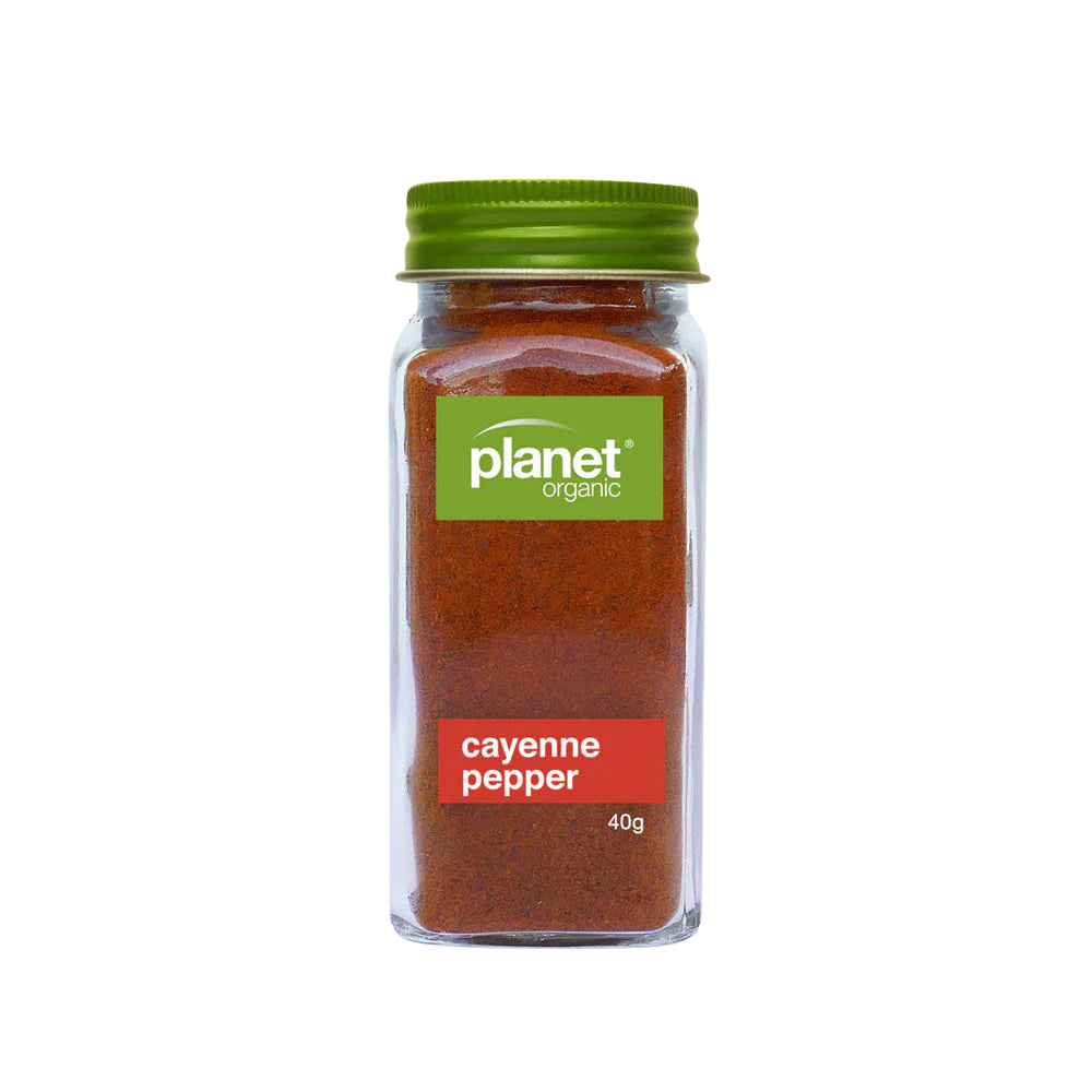Planet Organic Cayenne Pepper Powder 40g - Certified Organic
