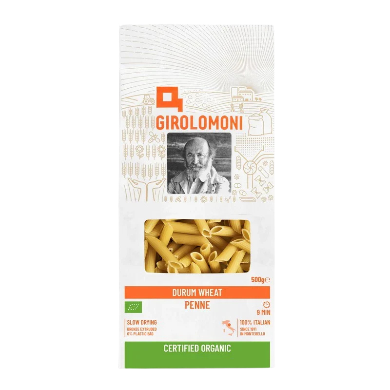 Girolomoni Organic Durum Wheat Semolina Penne Rigate 500g